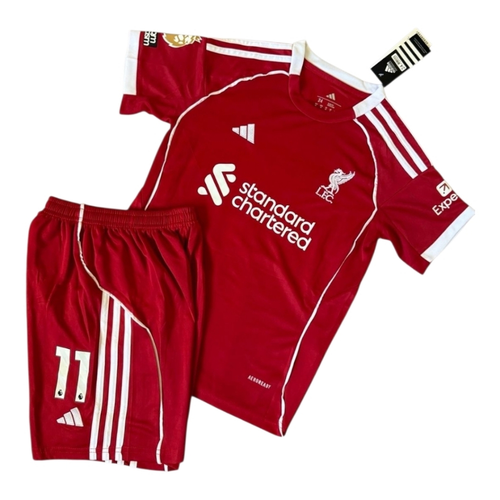 Liverpool Mohamed Salah Set for Kids 2025/26 Home - Picture 4 of 6